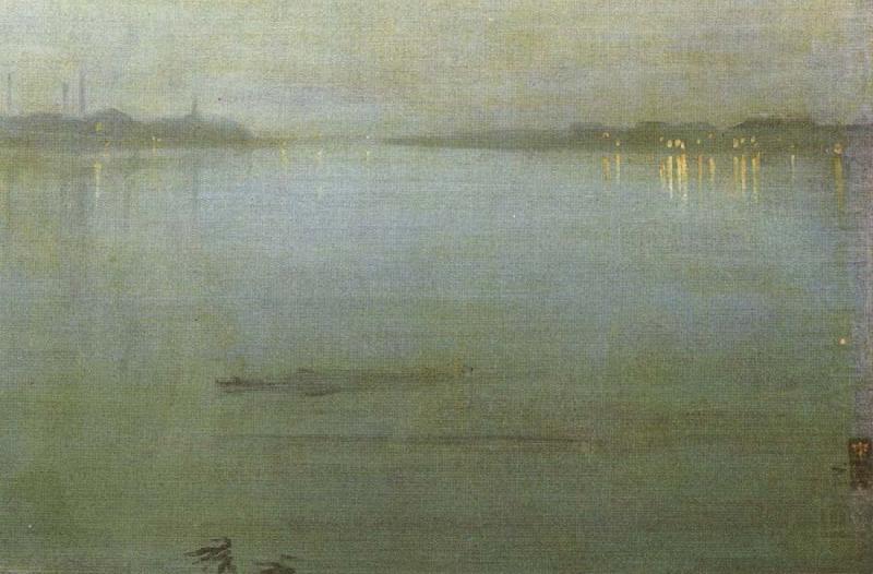 James Abbott Mcneill Whistler Nocturne inblauw and silver of the lights of Cremorne oil painting picture